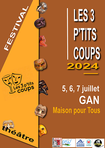 Appel à candidature pour la 9ème édition du festival de Théâtre amateur « Les Trois P’tits Coups »