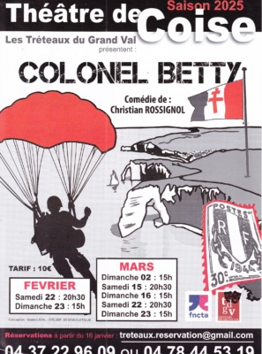 Colonel Betty comédie de Christian Rossignol